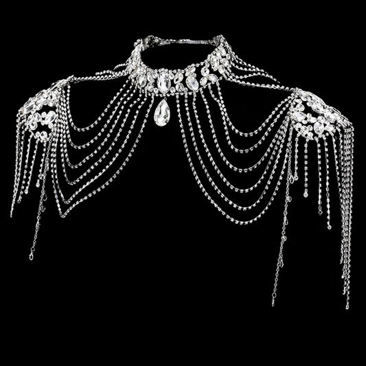 Harness Necklace Tassel Shoulder Body Chain Bikini Jewelry! 🌟